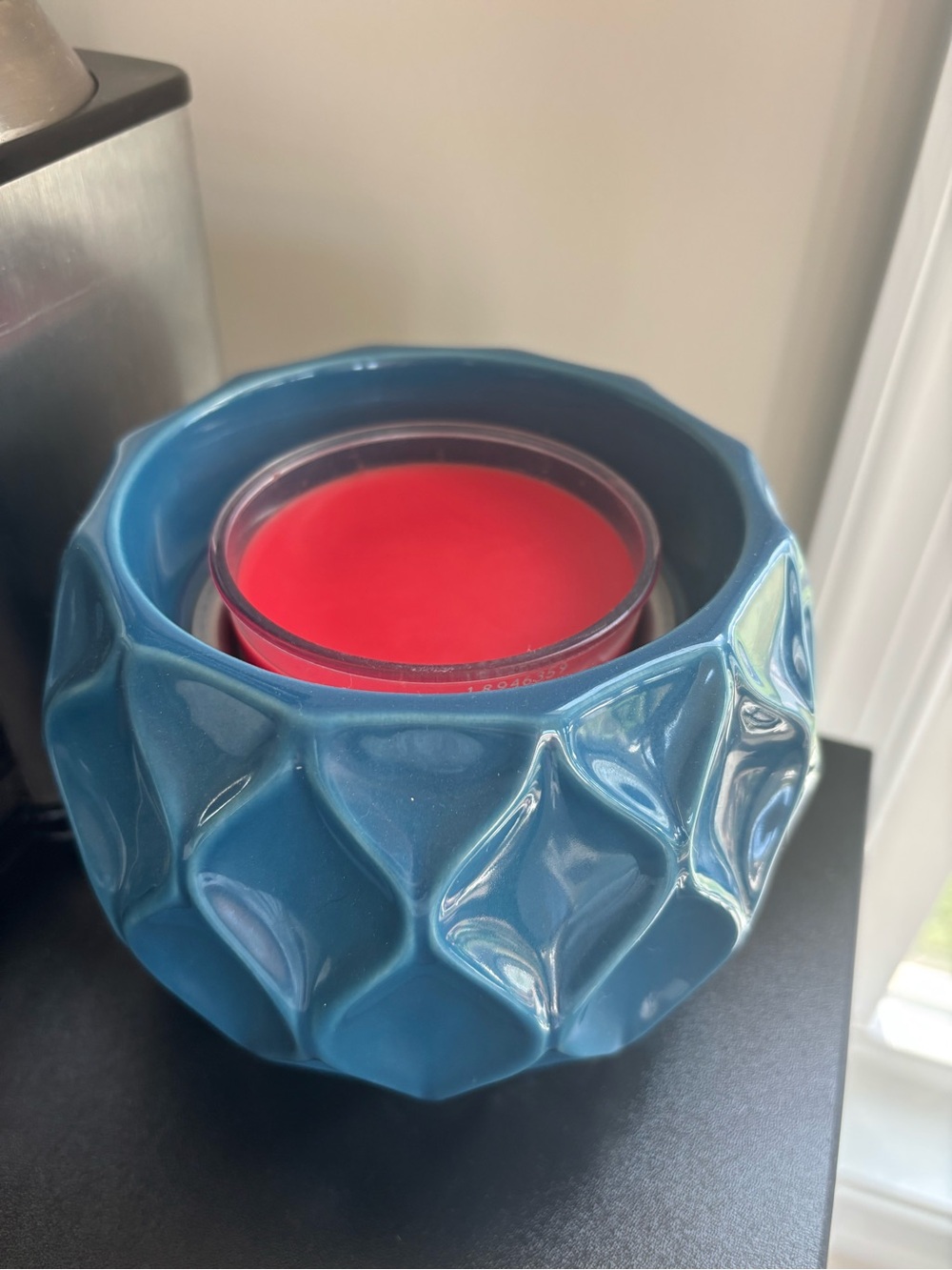 Yankee Candle Blue Textured Ceramic Wax Warmer